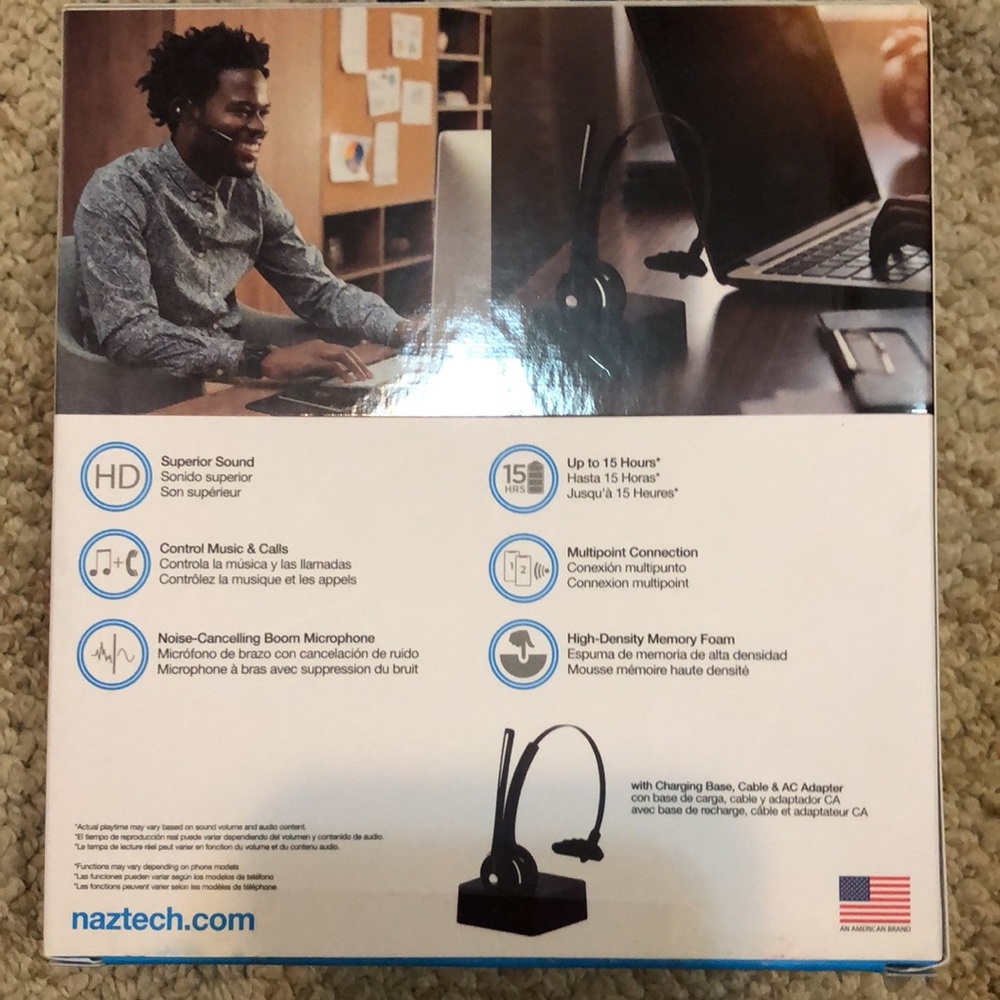 Naztech wireless headset - Picture 2 of 7
